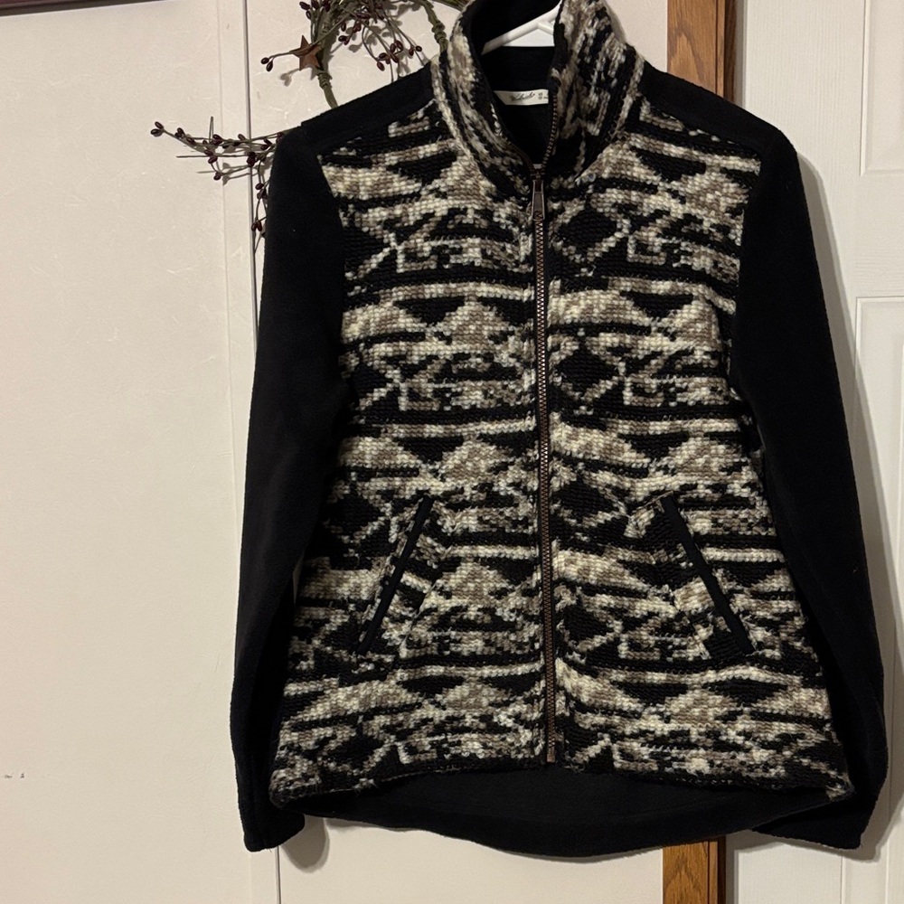 Woolrich Black and Cream Patterned jacket